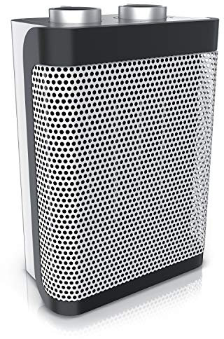 Brandson - Keramik Heizlüfter - 2 Leistungsstufen - stufenlose Temperaturregelung - 1500 Watt - Heizlüfter Badezimmer energiesparend, leise - Überhitzungsschutz, Umkippschutz - Heizung Heater