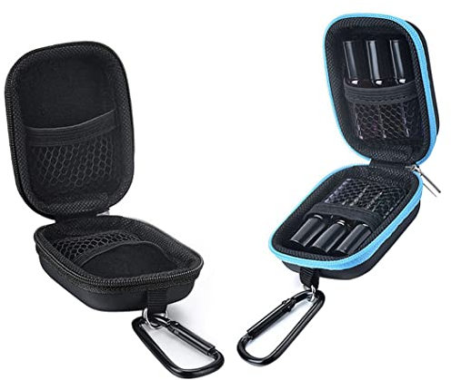 3 custodie portatili per oli essenziali, custodia rigida, mini borsa per oli essenziali, organizer a doppio strato, adatta per bottiglie da 1 ml, 2 ml, 3 ml, 5 ml, per bottiglie a rullo da viaggio, x,