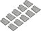 KOTARBAU® 10er Set Kunststoff Abstreifgitter 250x200mm Verzinkt zur Verwendung mit Farbwalzen