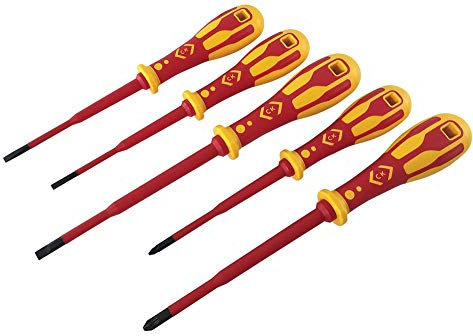 VDE Set di cacciaviti Slim PZ/SL - 5PC | Set di cacciaviti strumenti, 1 X Qtà - T49283D
