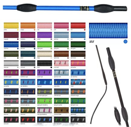 JA Horse Fleck Feldmann Balance Sports Dressurgerte Gerte Reitgerte (130 cm, Azur)
