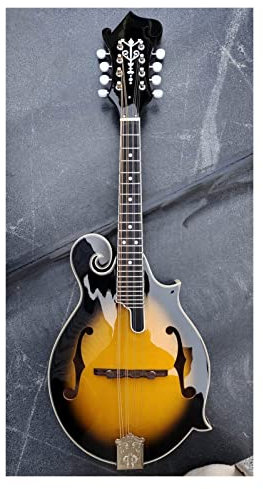 ZENGXUE Spruce F Type Mandolin Handmade Piano Western Musical Instrument With Piano Bag Shrapnel Mandolin Musical Instrument