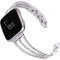 Metallbänder, kompatibel mit Fitbit Versa 3 und Versa 2 und Versa Armbändern, verstellbar, Diamant-Metall, eleganter Stil, Ersatzarmband, kompatibel mit Fitbit Versa 3 und Sense Damen (Versa 3,