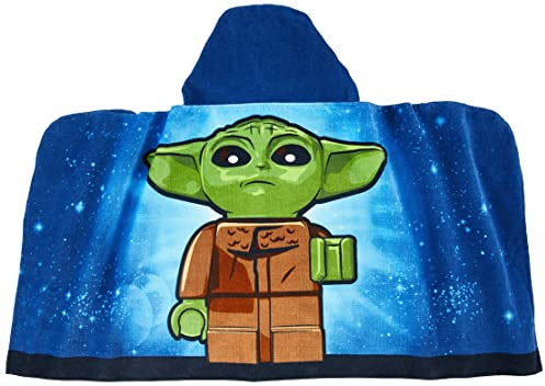 Franco Lego Star Wars The Child Mandalorian Kinderbad/Pool/Strand, weiche Baumwolle, Frottee, Kapuzenhandtuch, 61 x 127 cm (offizielles Lego-Produkt)