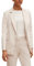 comma Taillierter Blazer aus Baumwollmix beige 46