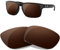 HiCycle2 Verres de rechange polarisés pour lunettes de soleil Holbrook, plusieurs options (Marron)