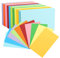 600 Stück Moderationskarten, 12.7 * 7.6cm Karteikarten Lernkarten Blanko DIY Papier Karten für Weihnachten Basteln Büro Schule Präsentation und Moderation(10 Farben,150g/qm)