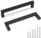 PinLin 25 Pack Stainless Steel Drawer Handles Matte Black Wardrobe Handles 128mm Hole Centre,T Bar Wardrobe Drawer Handles Modern Style