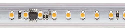 Hochvolt LED Strip, 8W/m, 3000K, 10m, 120LED/m, IP65, 230V, 560lm/m, Ra90