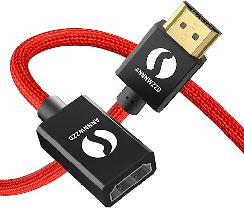 ANNNWZZD HDMI Verlängerung, HDMI Kabel Verlängerung, HDMI Verlängerungskabel für HDTV, PS4, PS3, Monitor 0,15M