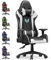 bigzzia Gaming Stuhl Computerstuhl Ergonomisch - Gamer Stühle mit Lendenkissen + Kopfstütze Höhenverstellbar Gaming Chair für Mädchen Junge Erwachsene, Weiß