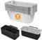 Griddle Grease Catcher for Blackstone Griddles 17'' 22'' 28'' 30'' 36'' with 15 Pack 5017 Blackstone Grease Cup Liners, Aluminum Foil Drip Pan Liner Grill Grease Tray, Blackstone Griddle Replacement