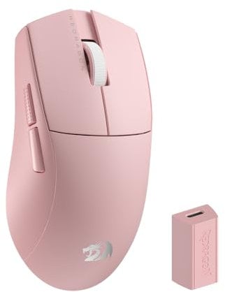 Redragon M916 PRO 3-Mode Wireless Gaming Mouse, Hype-Speed 4K Polling Rate, 49G Ultra-Light 26K DPI Gamer Mouse w/Ergonomic Natural Grip Build, Redefinable Macro Buttons, Software Supported