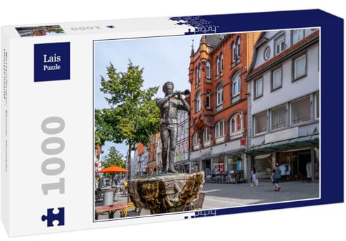 Lais Puzzle Rattenfänger, Statue, Hameln, Deutschland 1000 Teile