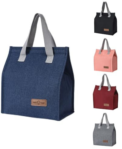 BRYN Bolsa isotérmica pequeña de 7,4 L, plegable, para viajes, playa, trabajo, escuela, viajes, camping, pícnic, color azul