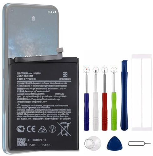 Vvsialeek HQ480 Li-ion Mobile Phone Replacement Battery Compatible with Nokia 8.3 5G with Free Tool Kit