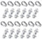 24 morsetti per fune metallica M2, in acciaio inox 304, con 12 morsetti per fune metallica da 2 mm e 12 cavi metallici, 2 mm, morsetti duplex per fune metallica fissate