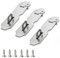 LEPEVNEY 3-Pack Stainless Steel Padlock Hasp 2 Inch Door Latch Padlock Catch for Doors, Windows, Cabinets, Pet Cages, Crates
