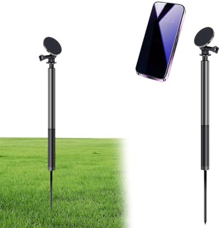 Golf Monopod Selfie Stick & Swing Analyzer - Phone Holder with Adjustable Tripod & Spike Stake for Recording Your Swing