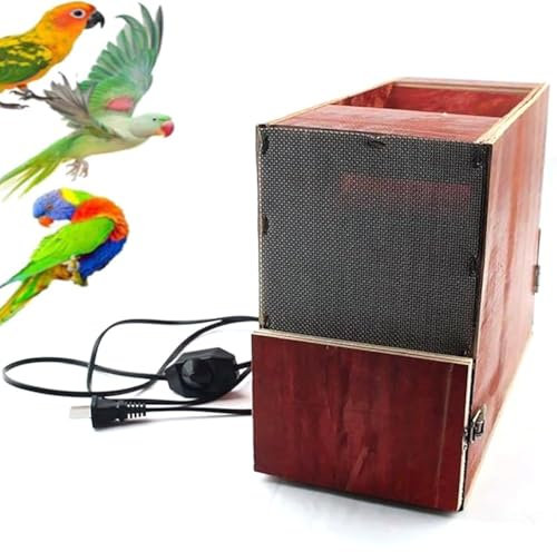 Vogelfutter-Muschelspalter, elektrische Getreidereinigungs-Wurfelmaschine, hölzerne Vogelfutter-Getreideblasmaschine, Ventilator mit einstellbarer Geschwindigkeit, für Hirse, verschiedene Körner red