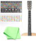 KGDUYC 4pcs Gitarren Griffbrett Noten Aufkleber, Griffbrett Gitarrenhals Aufkleber Noten Lernen für Anfänger E-A-D-G-B-E, ideal für saitige Gitarre Akustikgitarre, mit 1 Instrumentenreinigungstuch