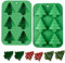 YUNYU 2Pcs Christmas Chocolate Moulds - Silicone Moulds for Chocolates, Candies, Jellies & Cakes - Christmas Tree Shaped Baking Molds