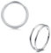 Briana Williams 2stk nasenpiercing Silber Schwarz Segmentring Piercing Nase Septum Ohr Helix Tragus Daith Ring Clicker Chirurgenstahl 20G 6mm
