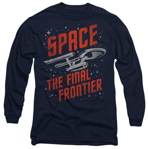 Star Trek Space Travel Mens Long Sleeve T Shirt