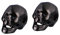 DIYEAH 2 Stück schicke DIY-Geisterkopf-Anhänger handmade anhänger schmuckherstellung Schmuckzubehör Skelette Gothic-Armband Perlen Nietenzubehör selber machen Punk-Stollen basteln Black