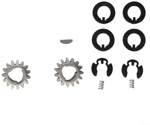 Eawfgtuw 12 Pieces Lawn Mower Rear Wheel Gear Kit, Wheel Drive Pinion Gears, Rear Wheel Maintenance Kit,Drive Pinion Gears Thrust Washers Retaining Clips