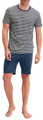 CALIDA Relax Streamline Kurz-Pyjama Herren | Schlafanzug aus 100% Baumwolle