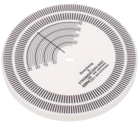 SWOOMEY Tocadiscos de Vinilo Profesional con Disc Calibración Estroboscópico Tacómetro para Medición para Casa Reparación