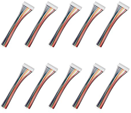 VGOL 10 Stücke 9-Pin JST Adapter XH2.54 Stecker 10cm 26AWG für Schalter Modell