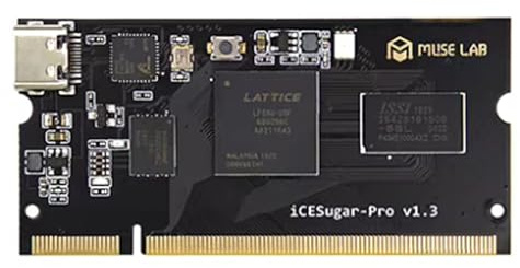 iCESugar-Pro FPGA Development Board, Lattice ECP5 24K LUT, 32MB SDRAM | FPGA Dev Board, Lattice ECP5 LFE5U-25F 24K LUT, 32MB SDRAM+32MB Flash, iCELink Debugger, 106 IO, Open Source, RISC-V Linux