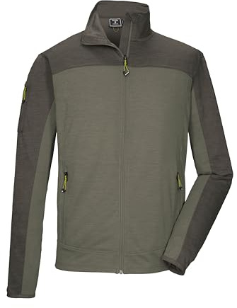 killtec Herren Powerstretchjacke/Übergangsjacke mit Stehkragen KOS 42 MN FLX JCKT, mittelgrau, L, 44001-000
