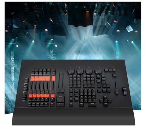 DMX-Controller, MA2 Dmx Beleuchtung Software Befehl Flül Controller for Bühnen DMX Moving Head 2048 Parameter für Lichtshows(With flightcase)