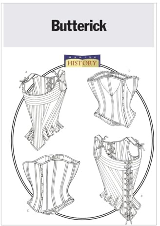 Butterick Patterns B4254 Size 6-8-10 Misses Stays and Corsets, Pack of 1, White