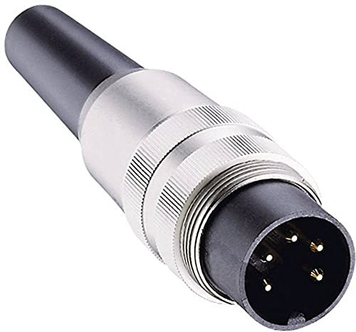 Lumberg SV 50/6 DIN-Rundsteckverbinder Stecker, gerade Polzahl: 5 Silber 1 St.