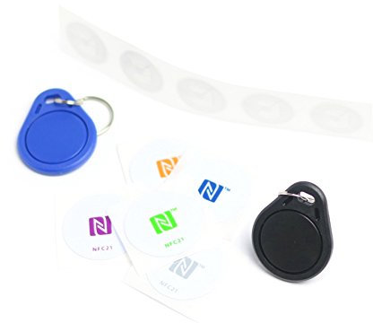 NFC Tags Starter Kit Medium, Inhalt: 12 Stück Kompatibel mit Allen NFC Smartphones