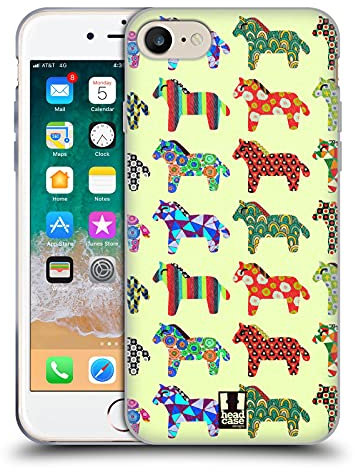 Head Case Designs Pferd Kinderkram Gelhülle [Militärischer Schutzgrad] Kompatibel Mit Apple iPhone 7/8 / SE 2020 & 2022 Und Kompatibel Mit MagSafe