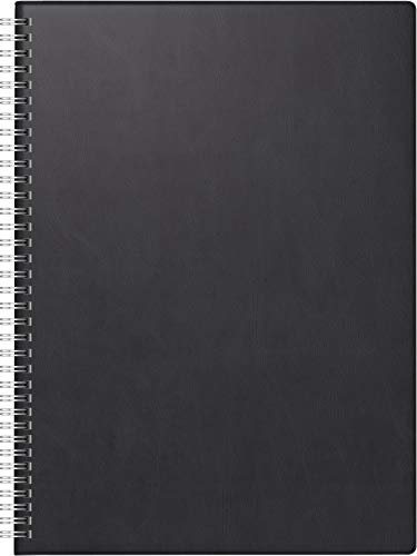 BRUNNEN 107896090 Buchkalender Modell 789 (A 4, 1 Seite = 1 Tag, 21,0 x 29,7 cm, Balacron-Decke, Kalendarium 2020, Wire-O-Bindung, ohne Kopfleiste) schwarz