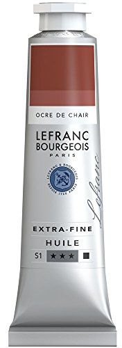 Lefranc Bourgeois 405123 extra feine Ölfarbe in Künstlerqualität aus hochwertigen Pigmenten, lebendige Farben, hohe Lichtechtheit, 40ml Tube - Fleischocker