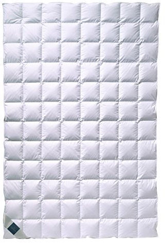 billerbeck Daunendecke | Nena | 200 x 200 cm | 100% Daunen | Optimale Wärme- und Feuchtigkeitsregulierung | Hausstaub-Allergiker geeignet | Sommerleicht