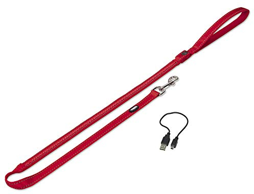 Nobby Leine FLASH MESH, rot, M-L: L: 120 cm, B: 25 mm, 1 Stück