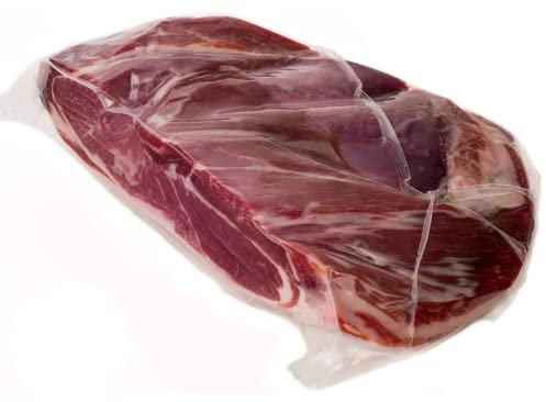 Jambon Serrano Espagnol (Épaule) Désossé et Poli env. 1 Kg - Jamon Naturel Elaboré avec du Sel de La Mer Méditerranée