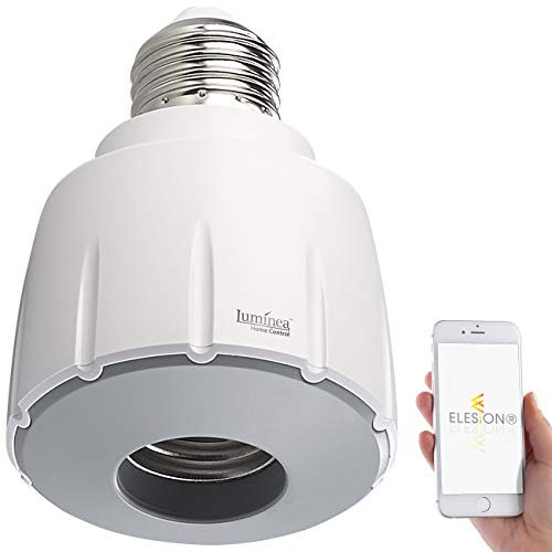 Luminea Home Control WiFi Lampenfassung: Smarte WLAN-E27-Lampenfassung, kompatibel mit Amazon Alexa & Google Assistant (Lampensockel-Adapter, Lampensockel Adapter E27, Überwachungskamera)