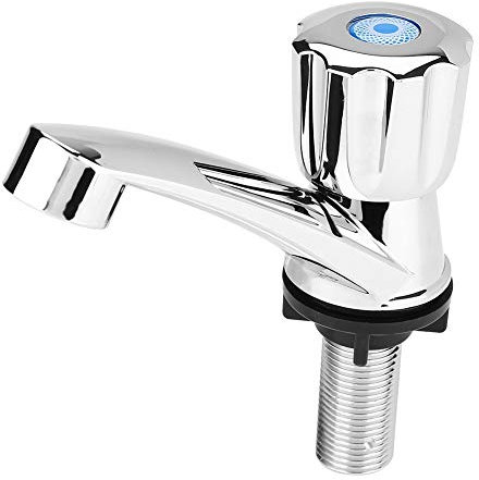 MAGT Wasserhahn, G1 / 2 Einzigen Kalten Wasserhahn Waschbecken Wasserhahn ABS Küchenspüle Waschbecken Wasserhahn Waschbeckenzubehör(Knopf Griff)