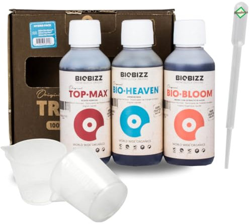 Weedness BioBizz Dünger Set 3-Teiliges Hydro Try Pack - Grow Anbau Indoor Outdoor Naturdünger Bio Starter Orchideen Zimmerpflanzen