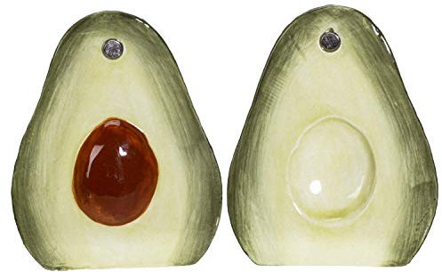 Avocado Ceramic Salt and Pepper Shakers Set