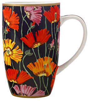 Maxwell & Williams Greg Irvine Tasse Coupé, 420 ml, Mohnfeld, in Geschenkbox